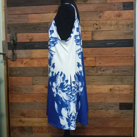 NWT Etcyy blue & white dress - XXL - Picture 3 of 9